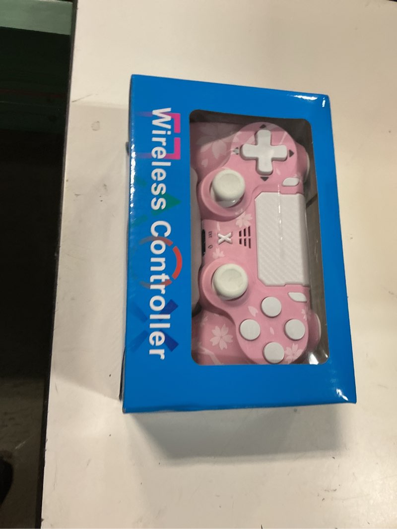 Condition photo showing New/Like New for puiseno wireless controller for ps-4, dual vibration game joystick/motion sensing/touchpad/speaker/3.5mm audio jack headphone, upgraded six-axis sensor, compatible with ps4/slim/pro console/pc (sakura)