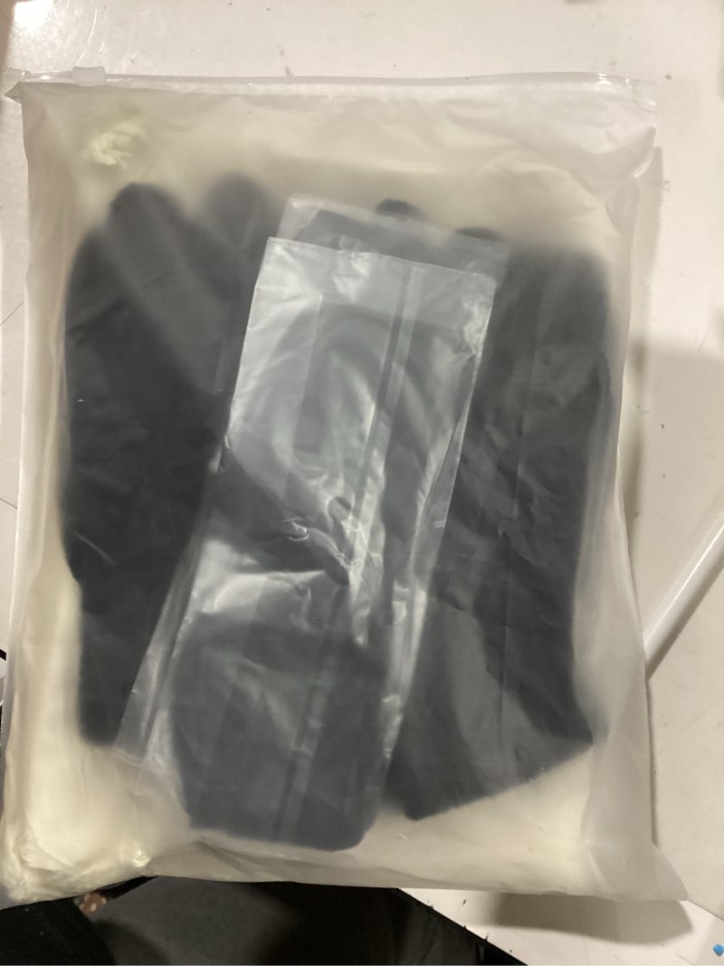 Condition photo showing New/Like New for QZYL Robber Costume Set, Thief Cosplay Beanie Cap Gloves Eye Masks Canvas Money Bags for Halloween Burglar Theme Party 2 Set
