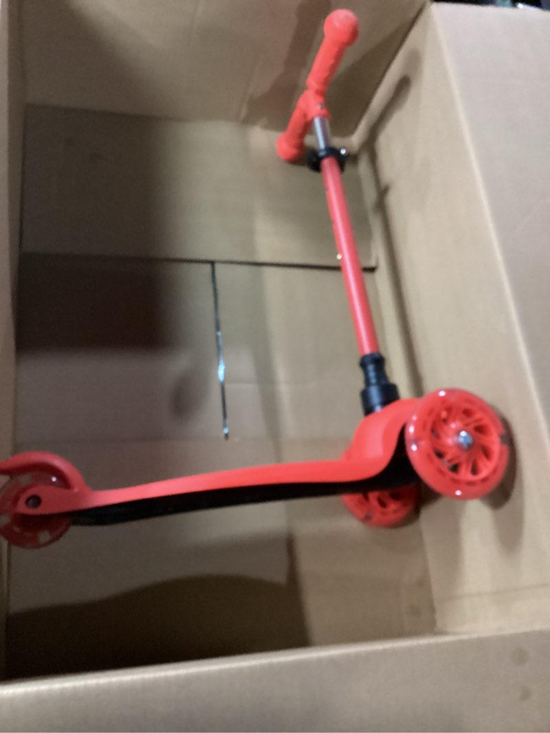 Condition photo showing Good Condition for Scooters for Kids 8-12, Teens & Adults - Lightweight, Foldable, 8-Inch Big Wheels, Hand Brake & Bell, 4 Adjustable Height Levels, 240 lbs Max Load, Perfect for School, Campus and Park Rides Red