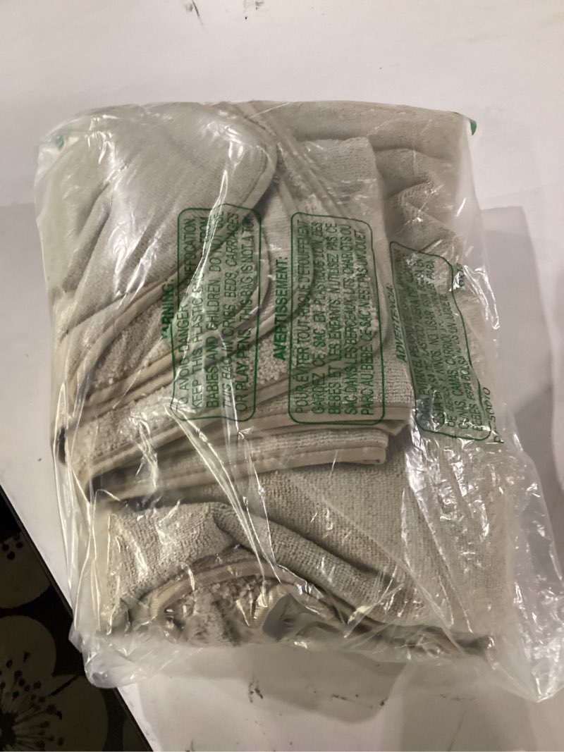 Condition photo showing Good Condition for microfi new microfiber bath towel set, 3 piece, oversize, quick dry, lint free, includes body, hand and face towels beige