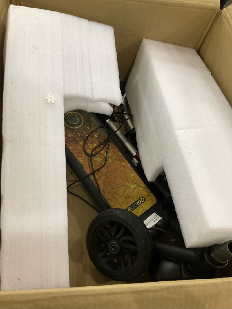 Condition photo showing As Is for Gyroor H30 Max Electric Scooter for Kids, LED Dispaly, 150W Powerful Motor, Dual Brake System, Adjustable Height and Speed, Best Presents for Kids H30Max-Black