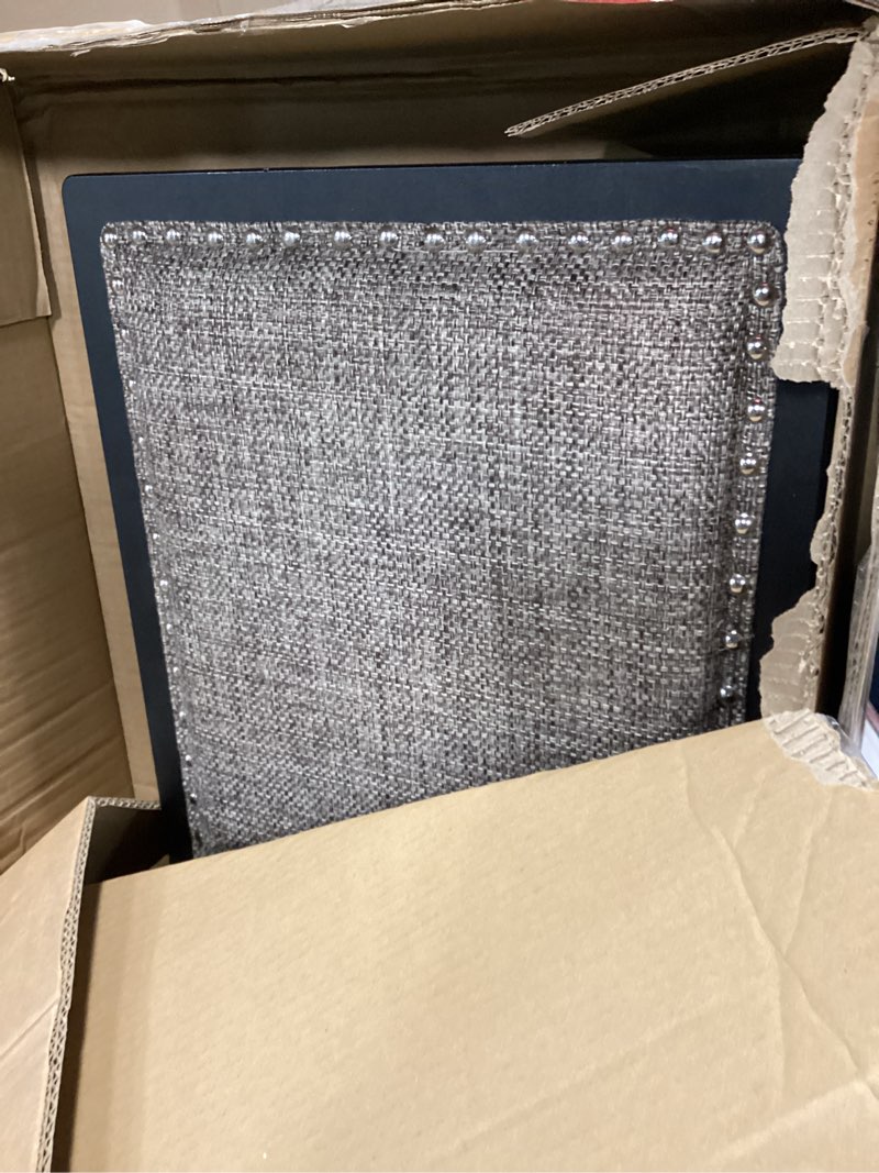 signature design by ashley tyler creek modern farmhouse upholstered dining room bench, antique black finish