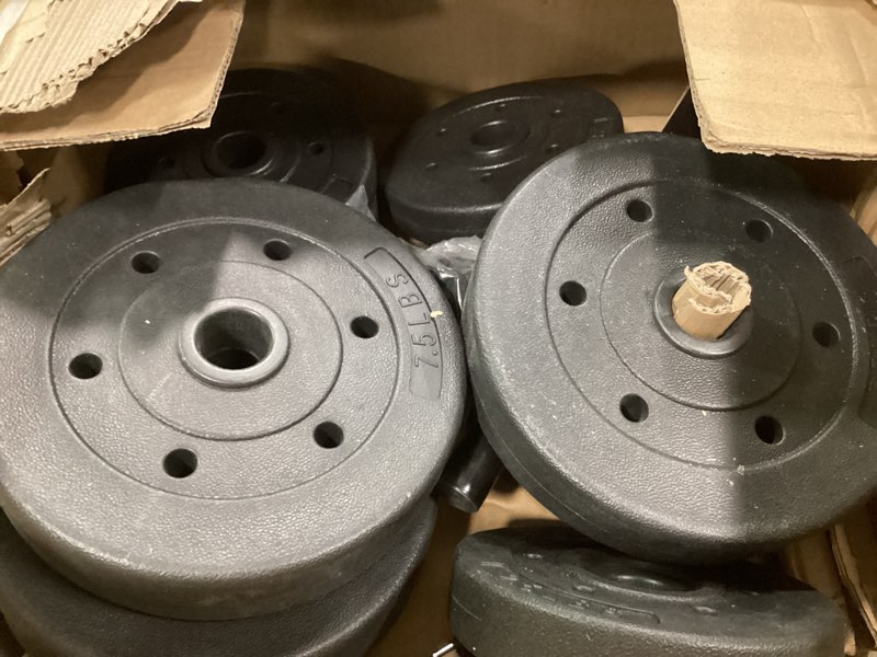 Condition photo showing As Is for Cap Barbell 40-Pounds Cement Dumbbell Set (Black)