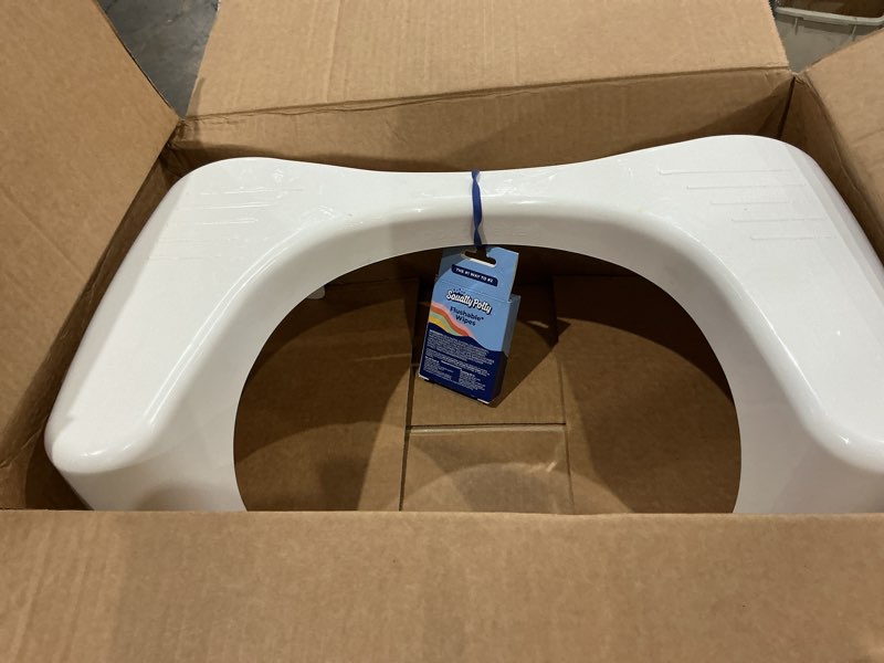 Condition photo showing Good Condition for squatty potty simple curve bathroom toilet stool 7" white