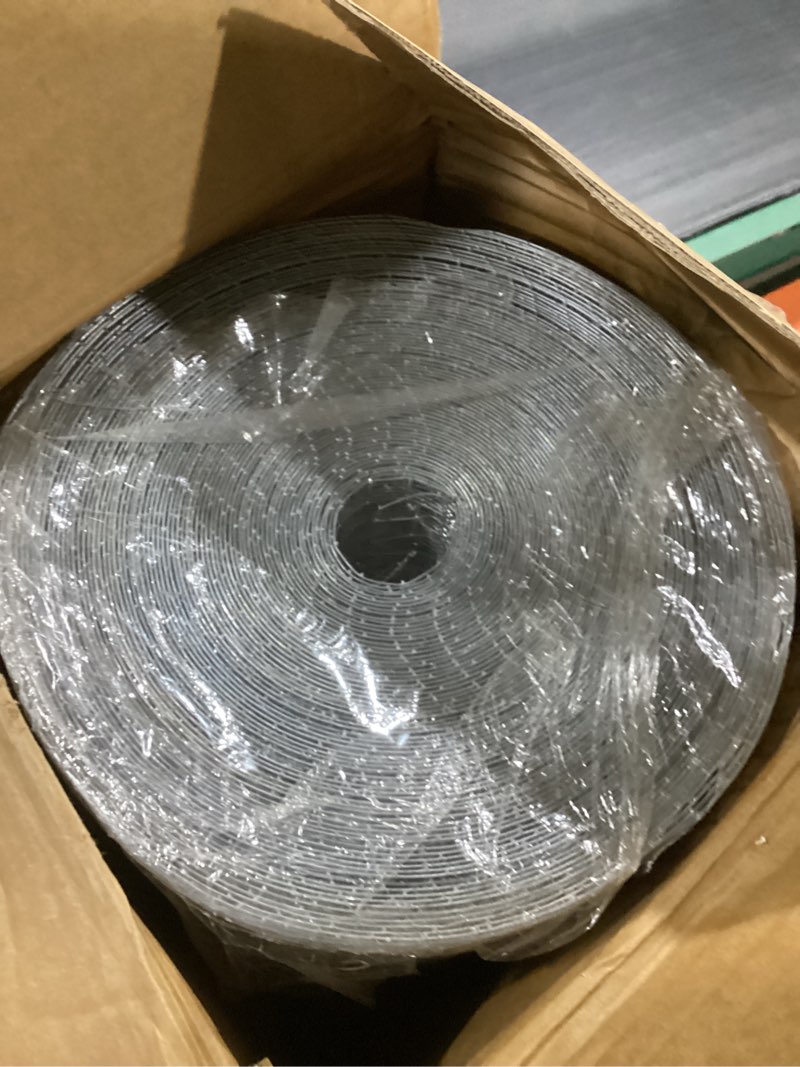 LAN JIA 1/2” Galvanized Hardware Cloth 48" x 100' 19 Gauge, Hot-dip Galvanized After Welding, Chicke