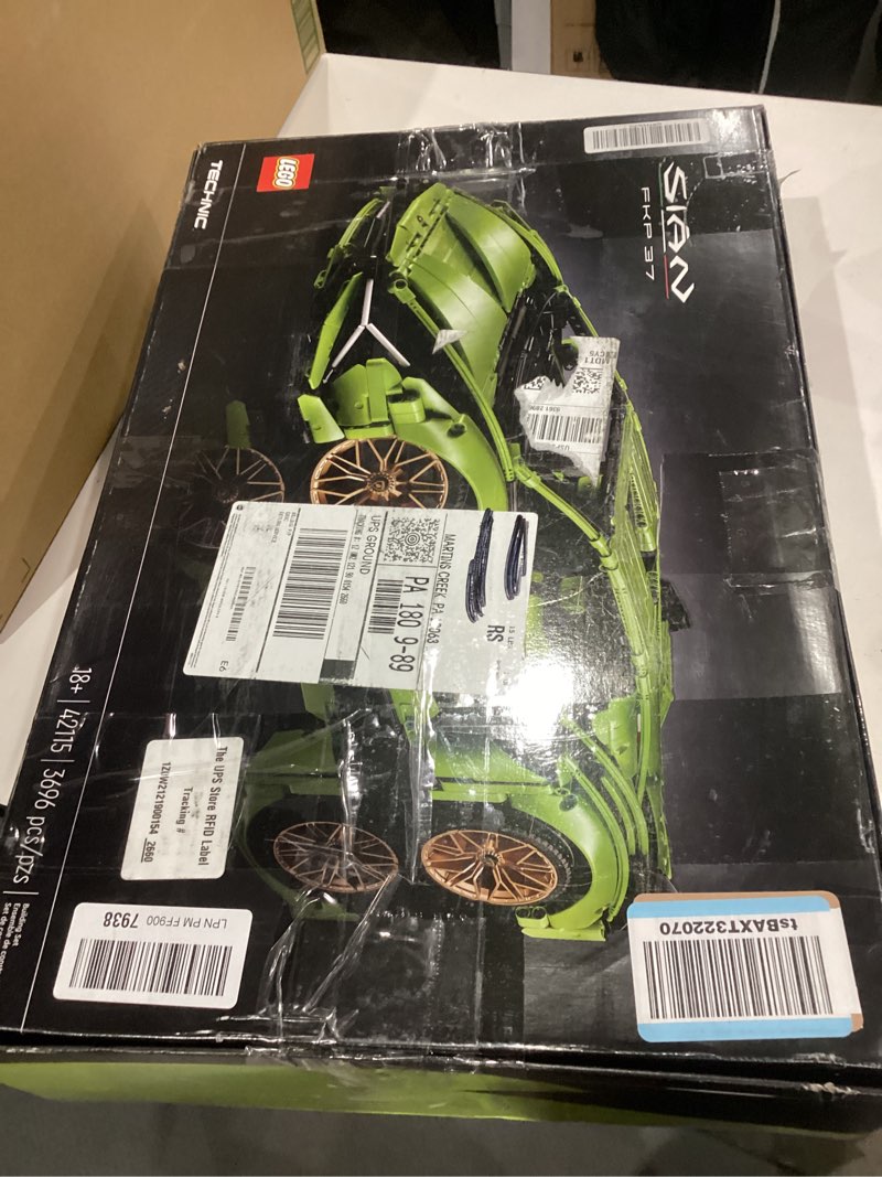 Condition photo showing New/Like New for LEGO Technic Lamborghini Sián FKP 37 Building Sets for Adults - Detailed Lamborghini Model Car Kit for Men & Women, Ages 18+ Years - Display in Room as Decor - 42115