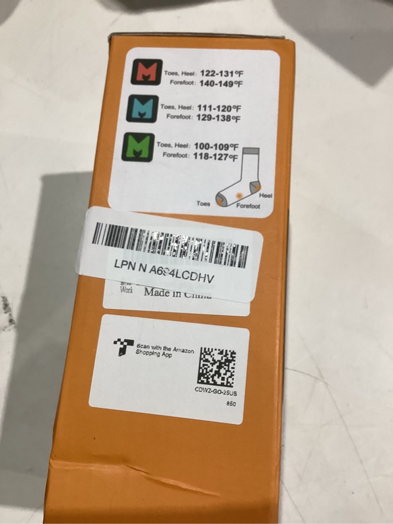 Condition photo showing Good Condition for Heated socks