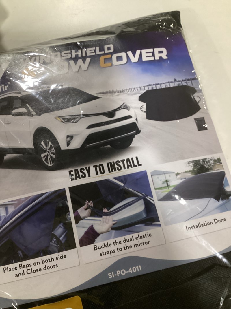 Condition photo showing New/Like New for Truck Windshield Cover for Ice and Snow, SUV Snow Cover, Frost Cover Gives Protection from Snow and Ice, Car Cover for Snow, Winter Car Accessories | XX-Large (75" x 43")