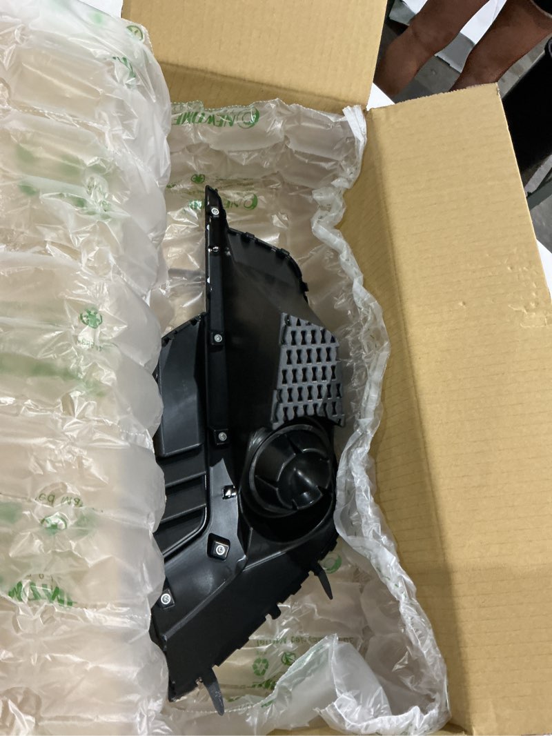Condition photo showing As Is for karparts360 for subaru impreza 2015 2016 fog light cover driver side | front | textured black | made of plastic | with chrome trim | sedan/wagon | replacement for su1038109 | 57731fj410, 615343566177