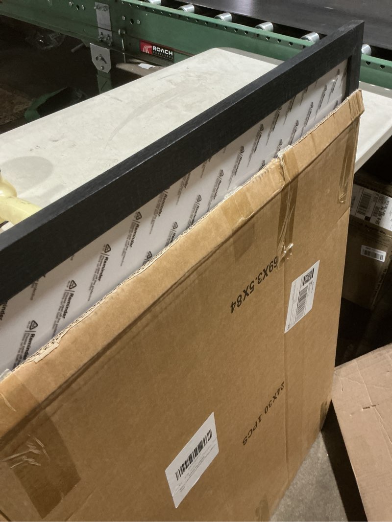 Condition photo showing As Is for 24x30 Picture Frame with 20x24 Mat, Display Photo 20x24 with Mat or 24 x 30 Without Mat, Wall Hanging Large 24 by 30 Poster Frame with Plexiglass, Black Black 24x30 inch