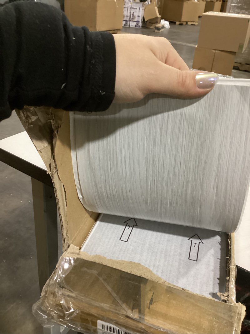 Condition photo showing Good Condition for Art3d Peel and Stick Floor Tile Vinyl Wood Plank 36-Pack 54 Sq.Ft, White-ash, Rigid Surface Hard Core Easy DIY Self-Adhesive Flooring 36 x 6 x 0.1 inches White-ash 36