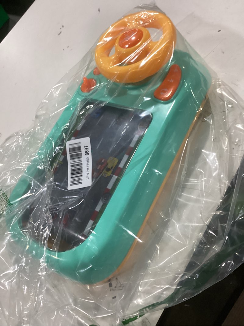 Condition photo showing Good Condition for Musical Steering Wheel Toys for Boys 4-6: Toddler Simulated Driving Racing Car Game with Sound Ages 3+ Year Old, Interactive Educational Learning Race Truck for Kids Girls Birthday Gifts