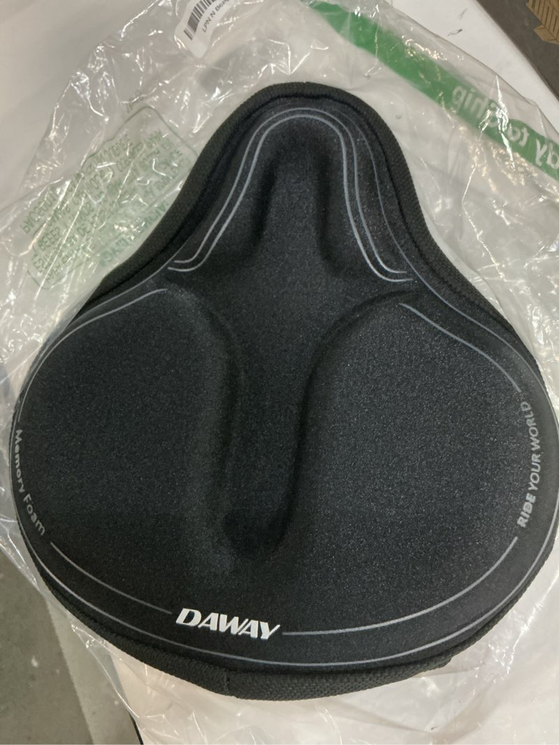 Condition photo showing Good Condition for daway comfortable bike seat cover - c3 soft gel & memory foam padded bike seat cushion for women men seniors, comfort, fits for peloton, stationary, exercise, mountain and cruiser bicycle saddles c6m, large