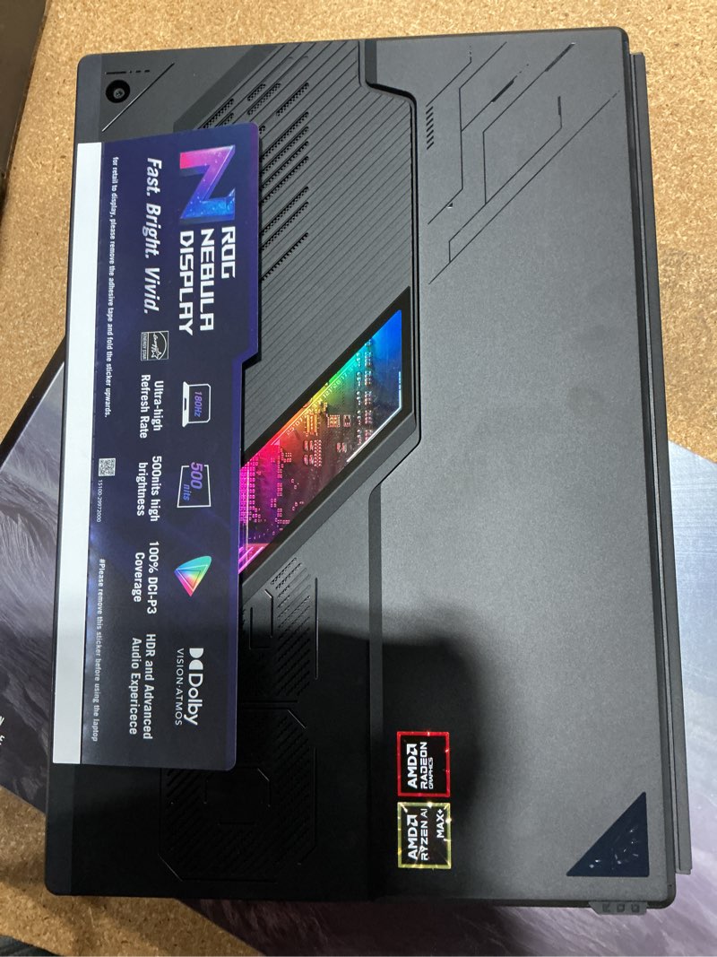 asus rog flow z13 (2025) gaming laptop, 13” rog nebula 16:10 2.5k 180hz/3ms, amd ryzen ai max+ 395, 