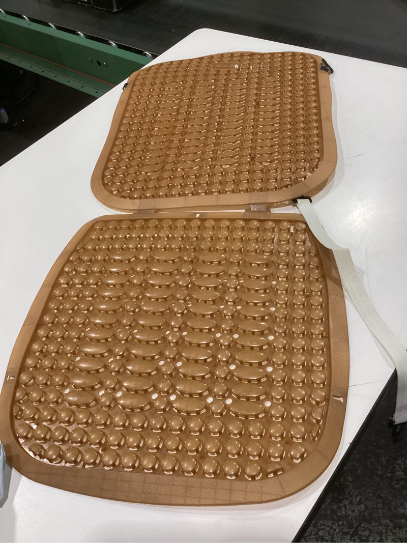 Condition photo showing As Is for Summer Seat Cushion Cooling Car Seat Pad 36.22X16.14 Inch Breathable Water-Resistant Outdoor Cushion Mat Universal Fit for Cars Trucks Office Chairs