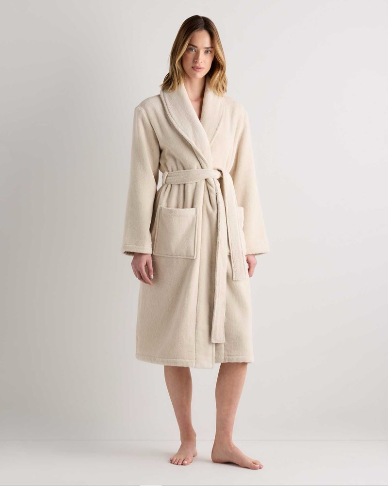 turkish cotton terry robe, xs, birch