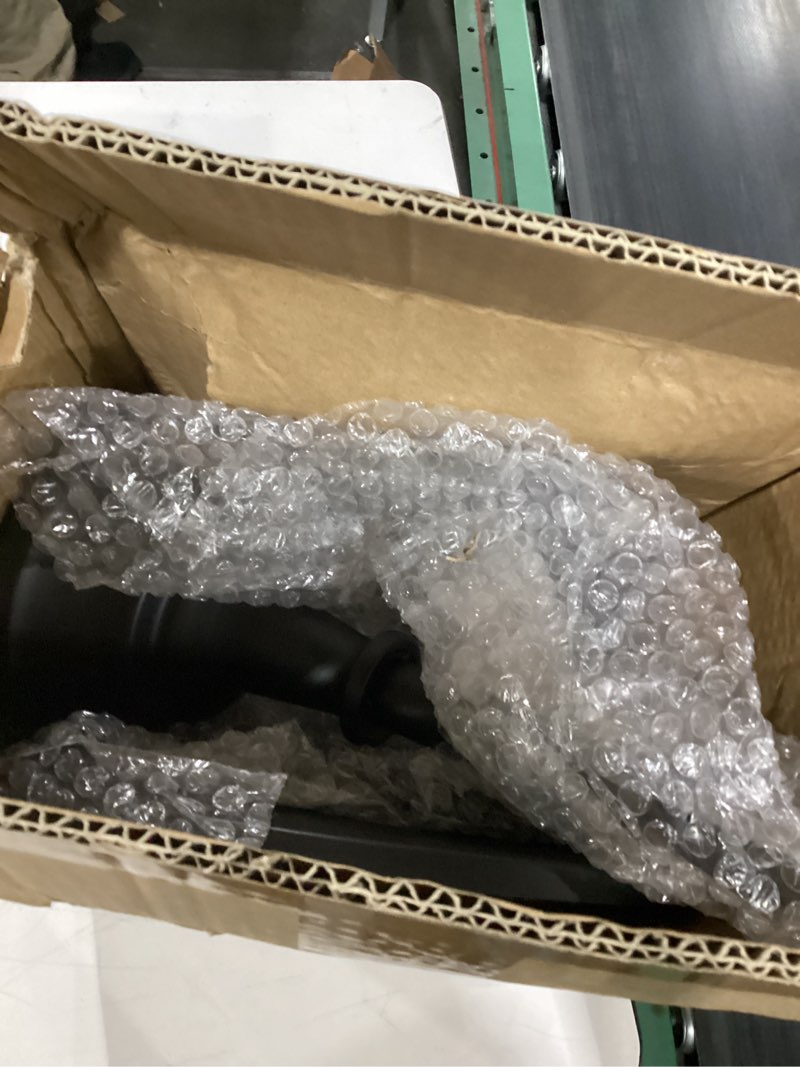 Condition photo showing As Is for HBlife 3-PCS Black Cake Stand Set (8"/10"/12" Plate) for 6-10 Inch Cakes, Perfect Dessert Table Display Set, Cupcake&Cake Stands for Halloween, Black and Gold Party Decorations (Metal)