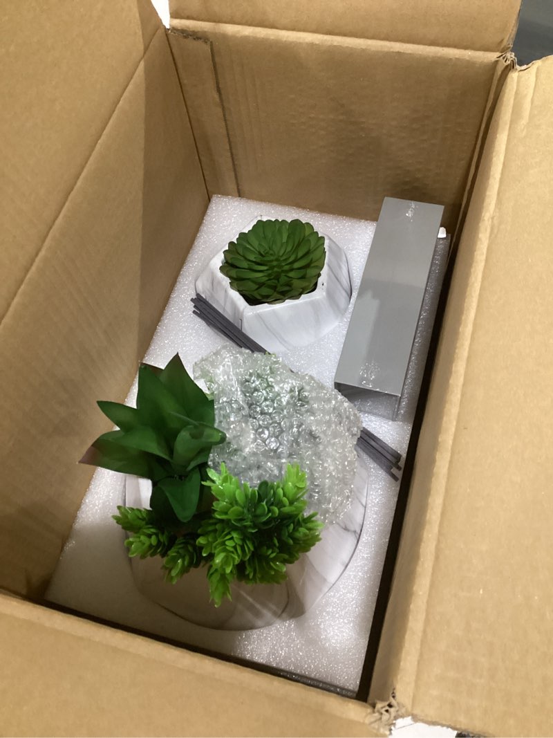 Condition photo showing Good Condition for 2in1 reed diffusers for home & faux succulents plants artificial set-ceramic potted succulents x2 pcs, home fragrance w/lavender, lemongrass, eucalyptus essential oilx3 bottles 30ml with 9 reed sticks