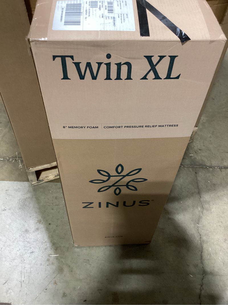 Condition photo showing New/Like New for twin xl 8" memory foam mattress - zinus