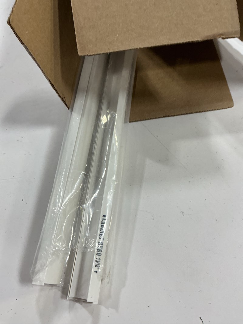 Condition photo showing Good Condition for cabinet hero 4-pack 13/16" thick, 24" length slimline cabinet edge protector – durable slip-on plastic door & drawer edge guard – prevents shelves for wear, bumps, discoloration & damage - white 24"l x 13/16"th (4 pack) white