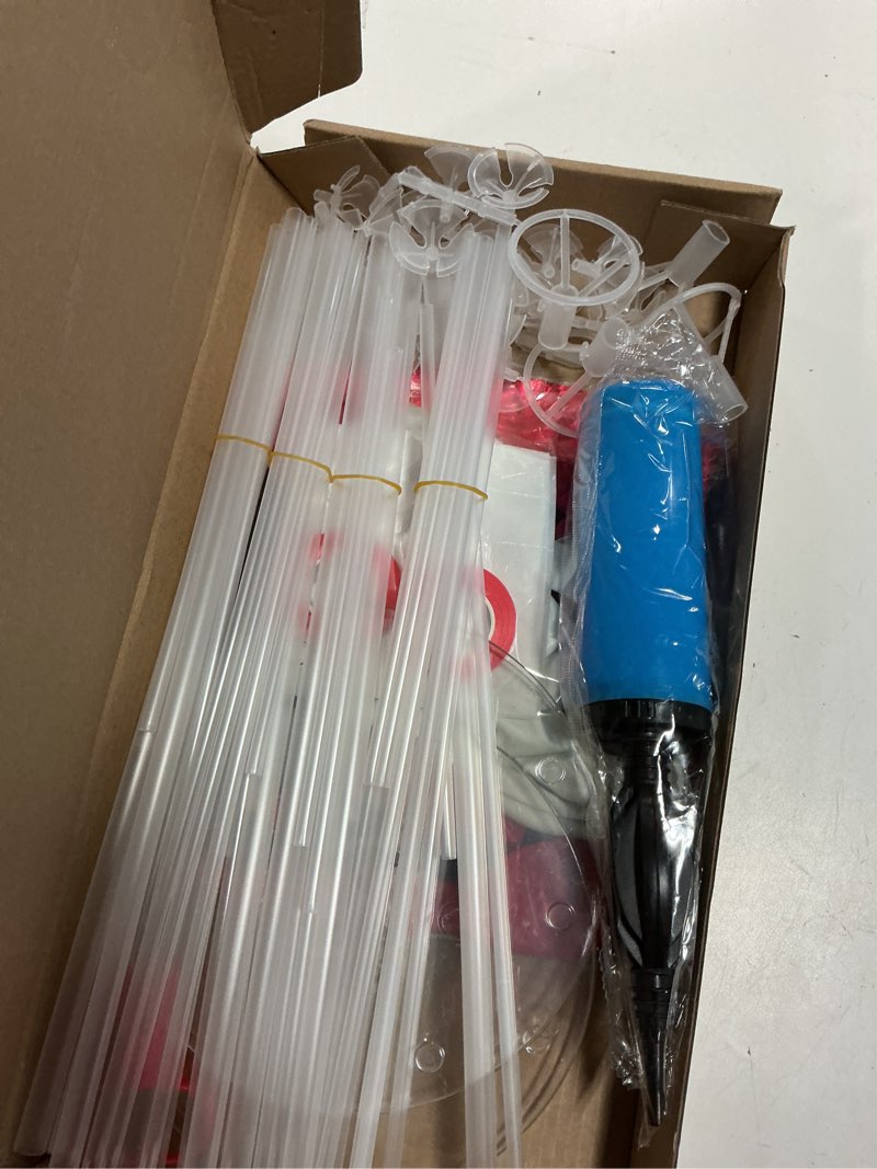 Condition photo showing New/Like New for graduation decorations - 4 set balloon stands, class of 2026 congrats grad table centerpieces for graduation party supplies(red & black)