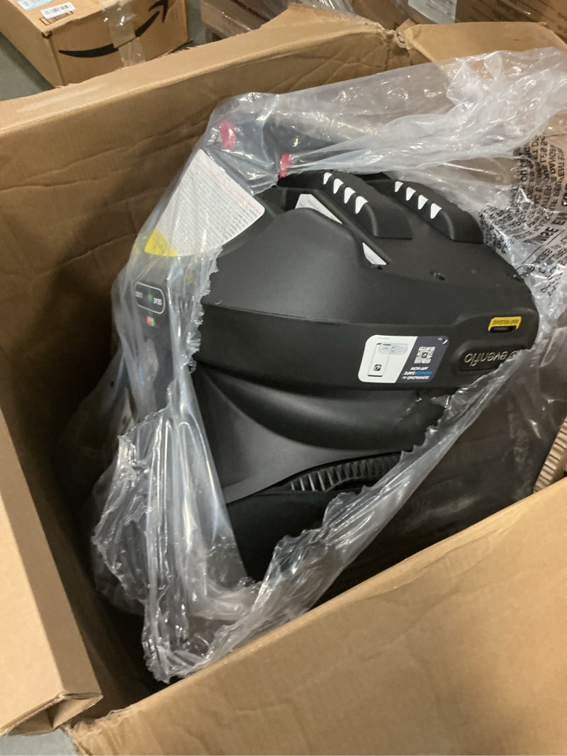 Condition photo showing New/Like New for Evenflo Gold Revolve360 Extend All-in-One Rotational Car Seat with SensorSafe (Moonstone Gray) Gold Revolve360 Extend All-in-One Rotational Car Seat with SensorSafe NEW SIDE IMPACT Moonstone Gray