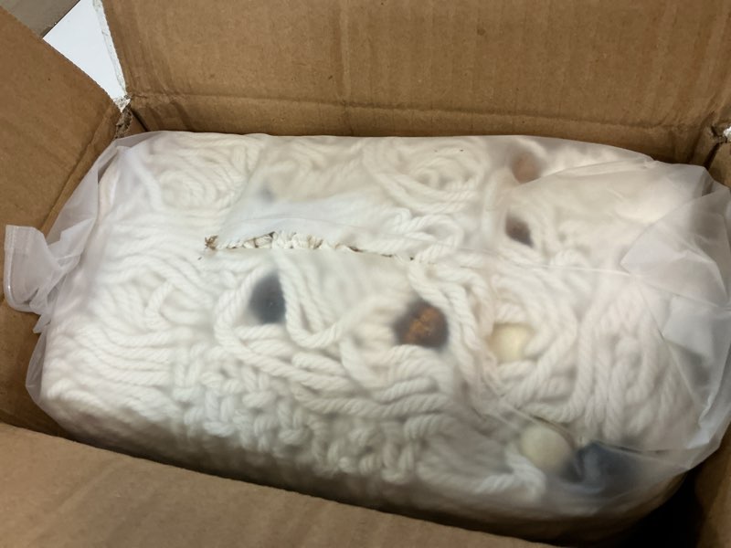 Condition photo showing Good Condition for bechaeo macrame beaded curtain boho handmade cotton door string curtain for doorway window wooden beads hanging hippie room divider closet bedroom privacy decor, colorful - 1 panels 79" x 35" 35"w x 79"l (pack of 1) colorful