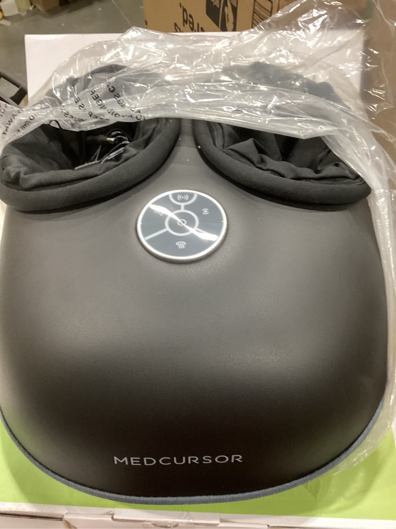 Condition photo showing As Is for Medcursor Foot Massager with Heat - 2026 Upgraded Shiatsu Deep Kneading Machine, Multi Air Compression Intensity, Smart APP Mobile Remote Control, Feet Massage for Home and Office Use MDFM500