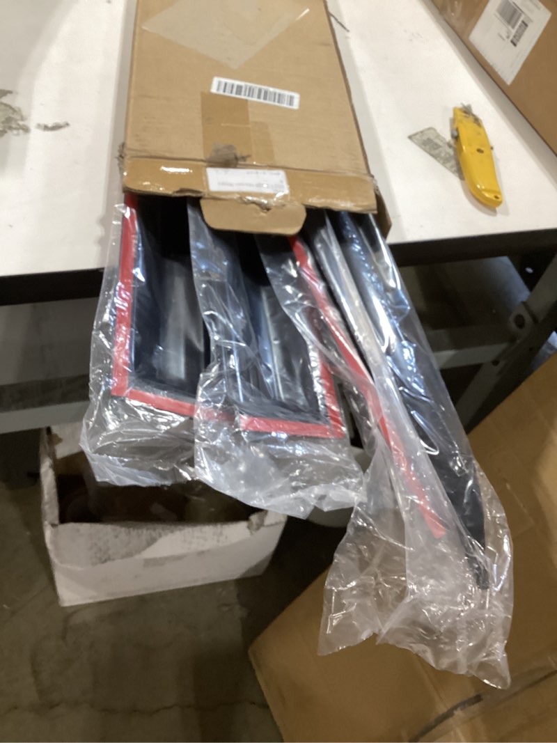 Condition photo showing Good Condition for kpy rain guards fit for 2021-2026 nissan rogue, out-channel window visors vent wind deflectors 4pc, car accessories for 21-26 rogue (excludes rogue sport & select) 2021-2026 rogue