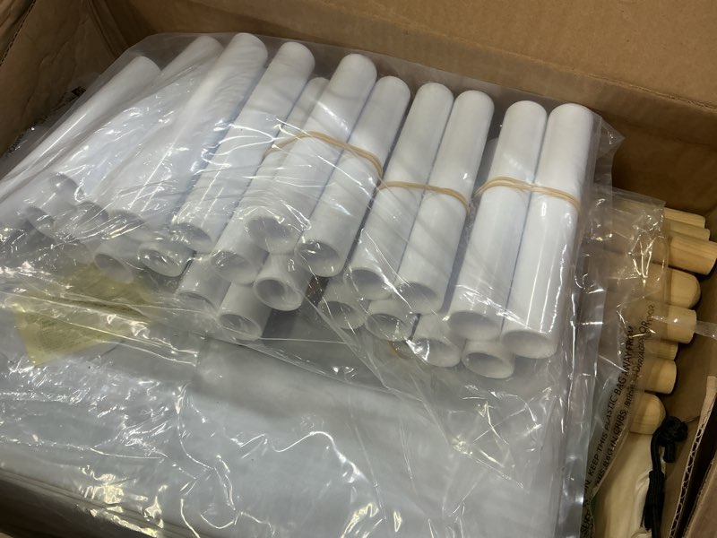 Condition photo showing Good Condition for Sumbababy 2 Pack Teepee Tent for Kids Slumber Party, Sleepover Tents with Inflatable Airbeds, Foldable Indoor Play Tent Natural Canvas Washable Fabric 2 Pack & Airbed