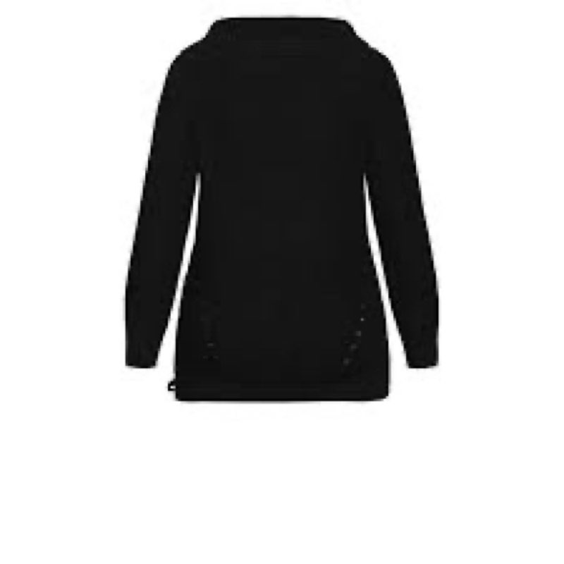 City chic jumper intertwine black