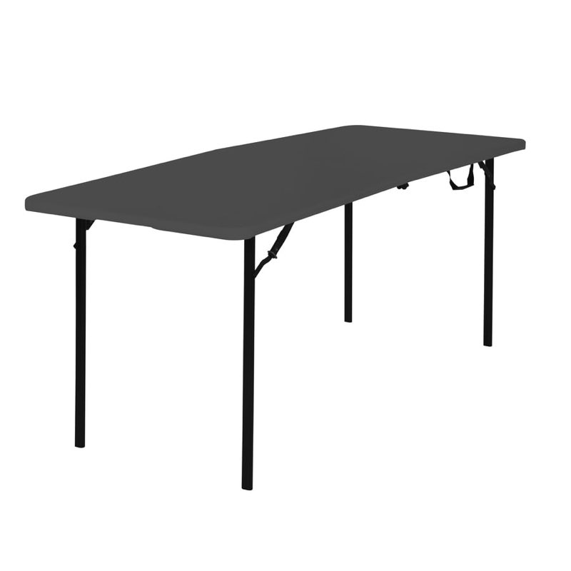 Cosco Rectangle Steel Folding Table Black 6ft. 