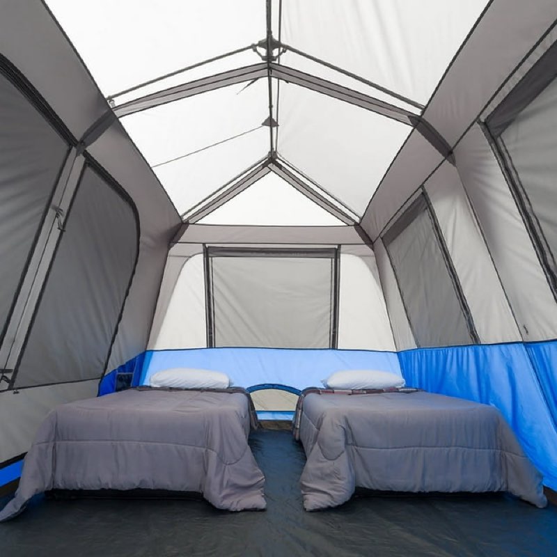 Condition photo showing Good Condition for member's mark 9-person instant cabin tent with screen room 14ft x 9 ft x84 in