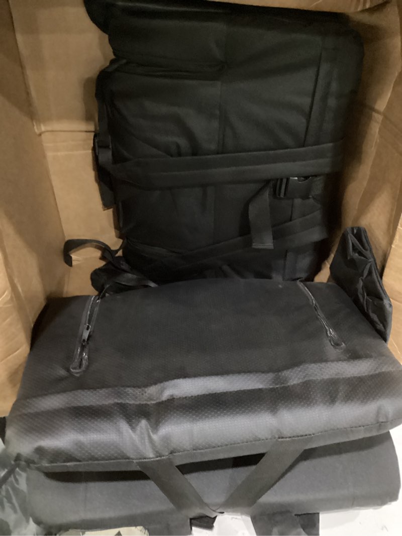 Condition photo showing Good Condition for set of 2 black stadium chairs