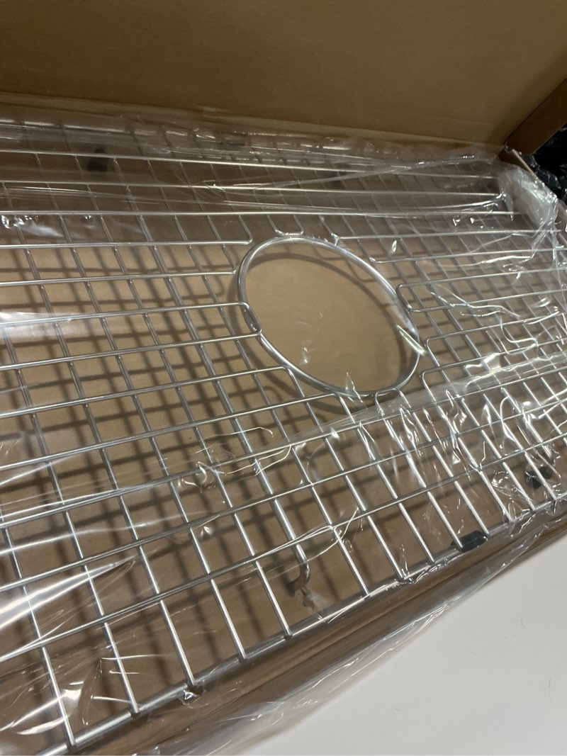 Condition photo showing New/Like New for Serene Valley Sink Bottom Grid 27-1/2" x 13-1/2", Centered Drain with Corner Radius 1-1/2", Sink Grids Stainless Steel NDG2713C