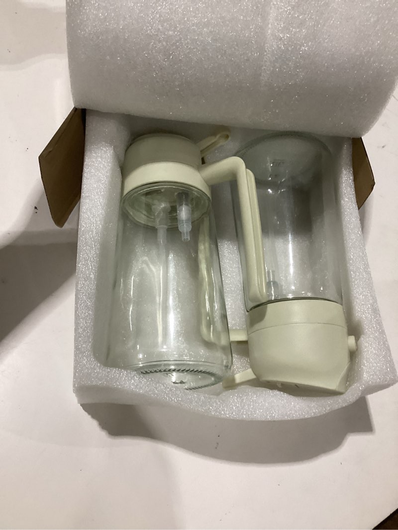 Condition photo showing Good Condition for oil sprayer for cooking 2pcs,2 in 1 oil dispenser and oils sprayer kitchen gadgets-16oz glass oils spray bottle,mist olive oildispenser,air fryer,salad,grill (white kitchen accessories)
