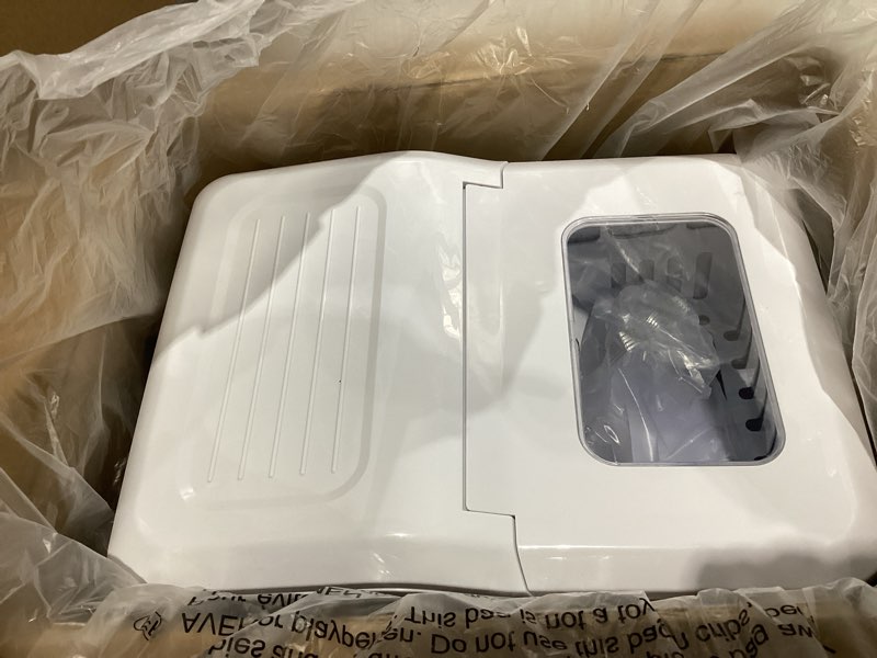 Condition photo showing Good Condition for igloo automatic ice maker, self-cleaning, countertop size, 26 lbs in 24 hours, 9 large or small ice cubes in 7 minutes, led control panel, scoop included, great for water bottles, mixed drinks, aqua aqua 26 lb pro
