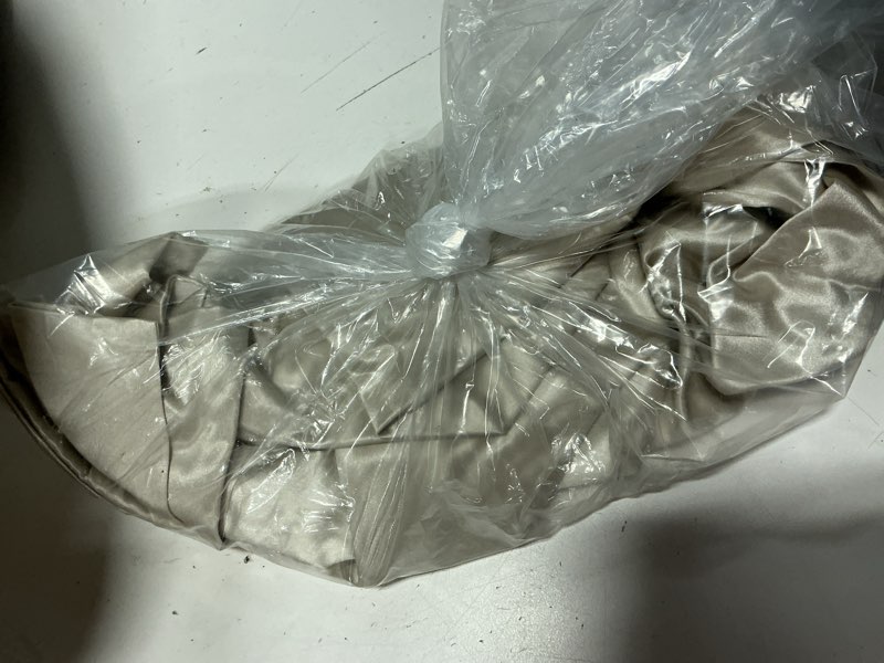 Condition photo showing Good Condition for quince 100% mulberry silk pillowcase, king, champagne