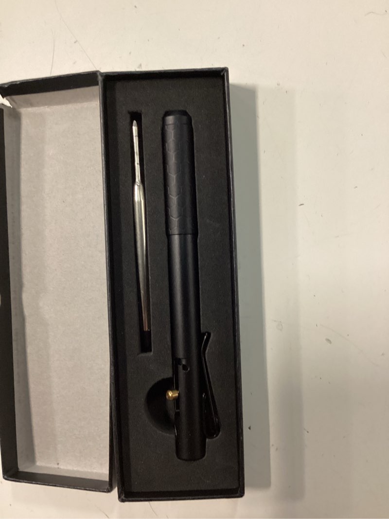 Condition photo showing Good Condition for off-grid knives bolt tactical pen with tungsten carbide glass breaker, overbuilt bolt action xl writing tool, aircraft aluminum, german ink, stainless steel clip (blackout)