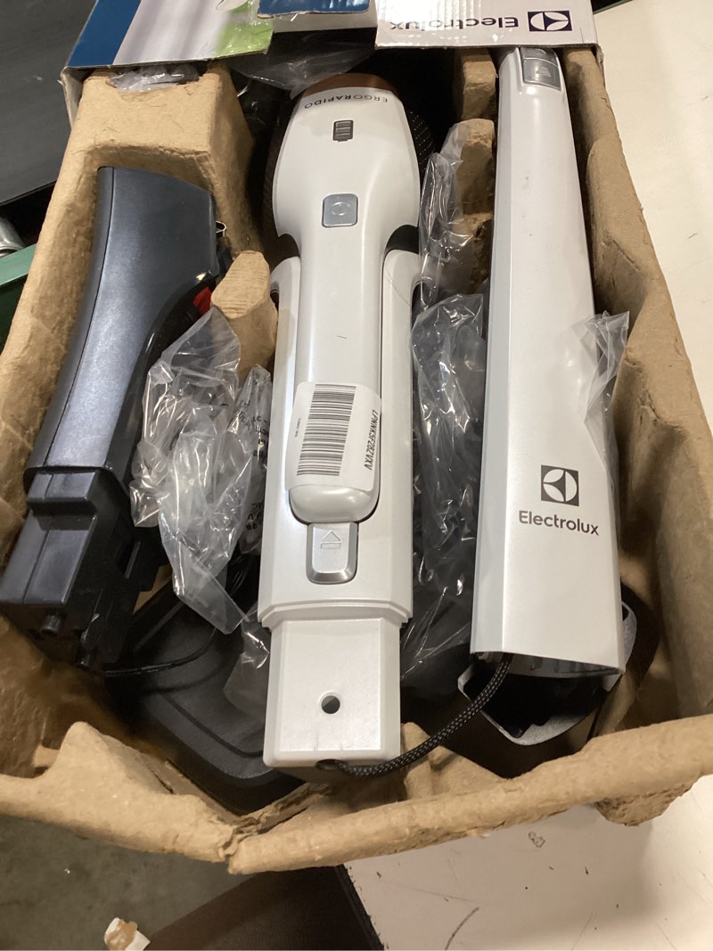 Condition photo showing As Is for Electrolux Ergorapido Cordless 2-in-1 Vacuum Cleaner with High Suction Power and 180° EasySteer Mobility, 48-Minute Run Time, 2 Power Modes, Satin White