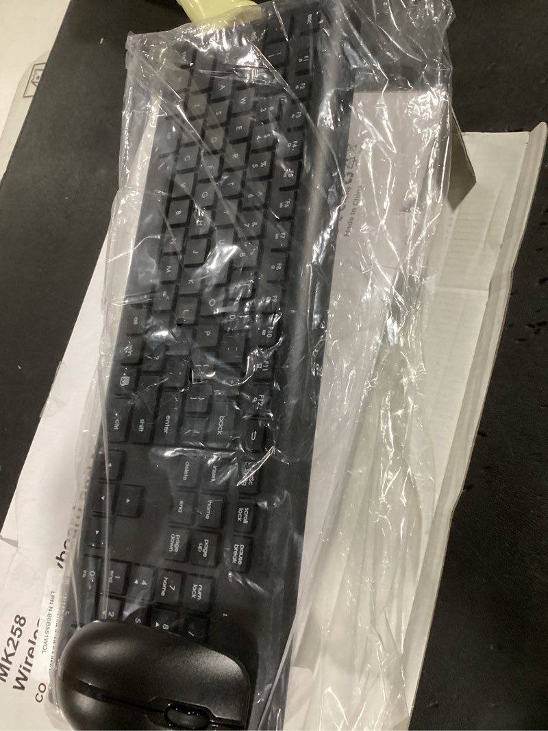 Condition photo showing Good Condition for wireless keyboard and mouse combo, full size silent ergonomic keyboard and mouse, long battery life, optical mouse, 2.4g lag-free cordless mice keyboard for computer, mac, laptop, pc, windows black