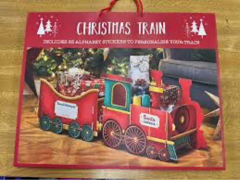 Shapescode christmass train with 83 alphabet sticker 