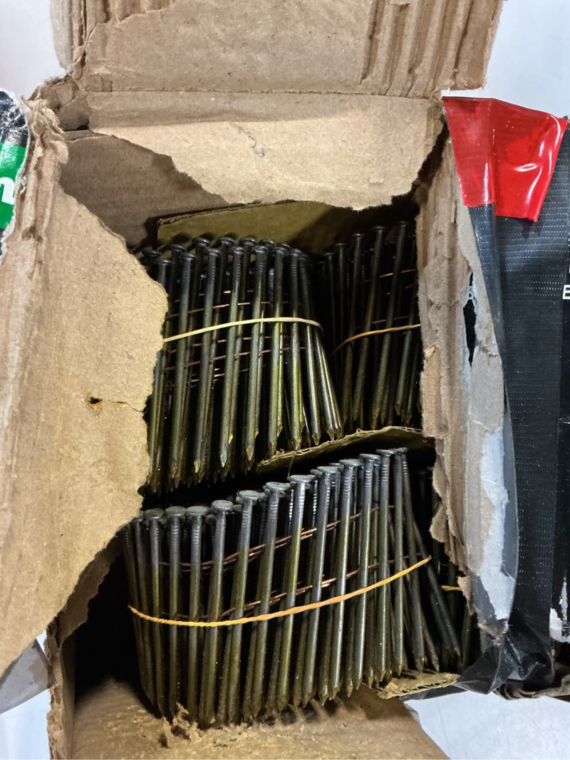 Condition photo showing As Is for metabo hpt 3-in x 0.12-in 15-degree bright smooth shank collated framing nails (2400-per box)