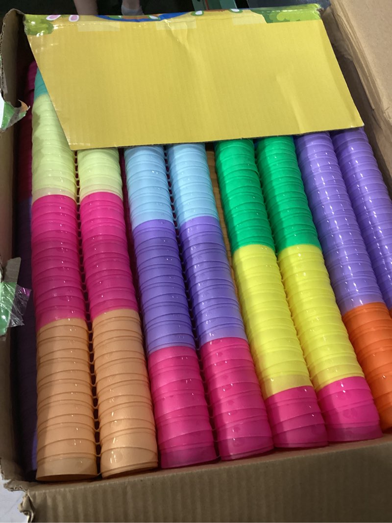 Condition photo showing As Is for 1000 pcs plastic easter eggs,bulk fillable easter eggs for easter hunt,basket stuffers fillers,theme party favor decoration,surprise eggs,easter classroom prize supplies 1000eggs