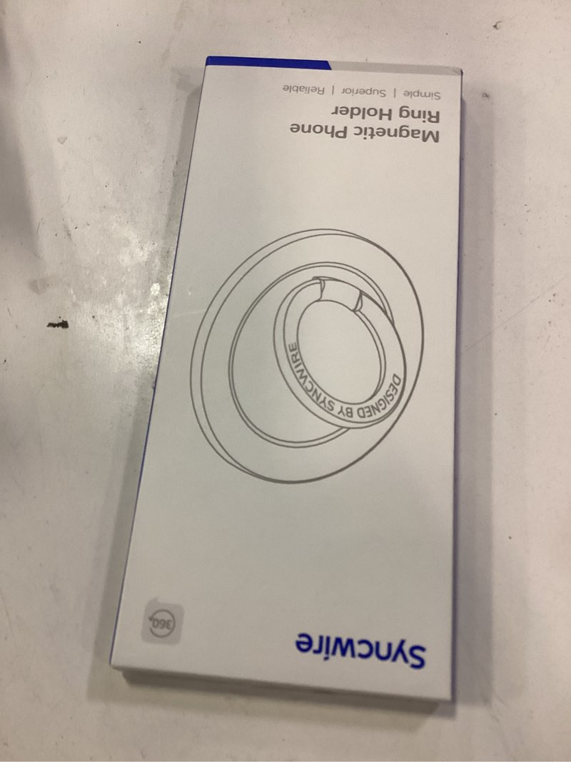 Condition photo showing New/Like New for syncwire magnetic phone grip for magsafe, sparkle ring holder, rotatable kickstand bling ring stand removable magsafe accessories for iphone 17 pro max 16 15 14 13, android, samsung etc. pearly luster