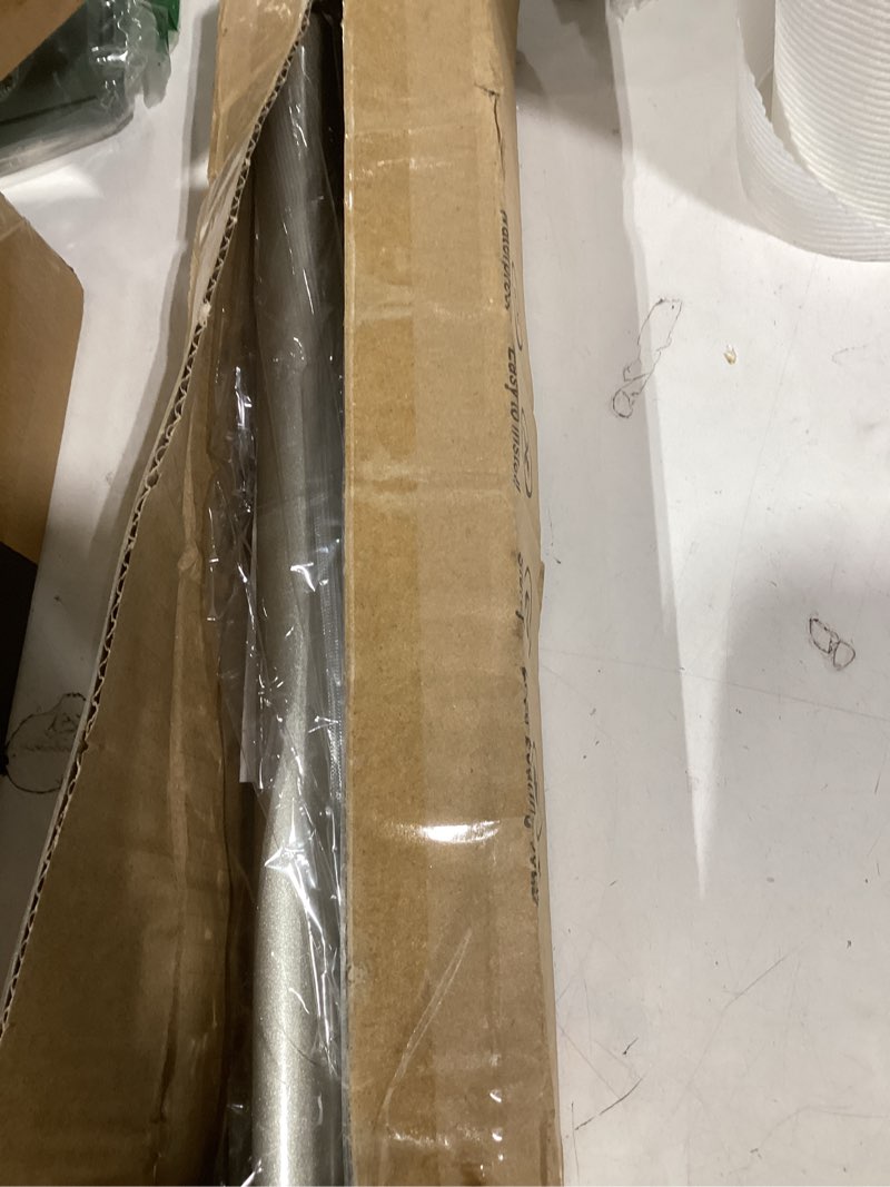 Condition photo showing Good Condition for Brushed Nickel Shower Curtain Rod 31-79 Inches Non-Slip Shower Rod Tension Mounted No Drill Tension Shower Curtain Rods Spring Tension Rod for Windows Bathroom Brushed Nickel 31"-79"