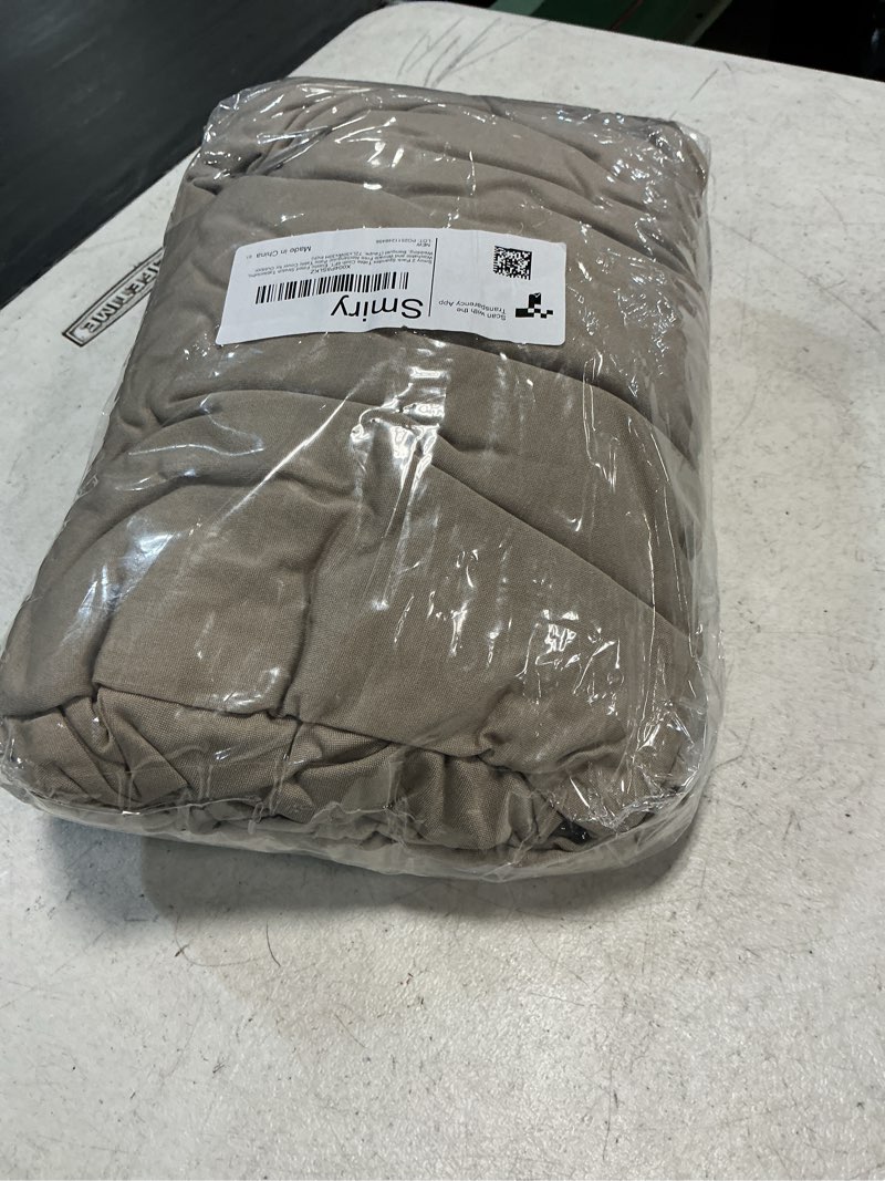 Condition photo showing Good Condition for smiry 2 pack spandex table cloth 6ft, elastic fitted stretch tablecloths, washable and wrinkle free rectangular patio table cover for outdoor, wedding, banquet (taupe, 72lx30wx30h inch) 30" x 72" taupe 2