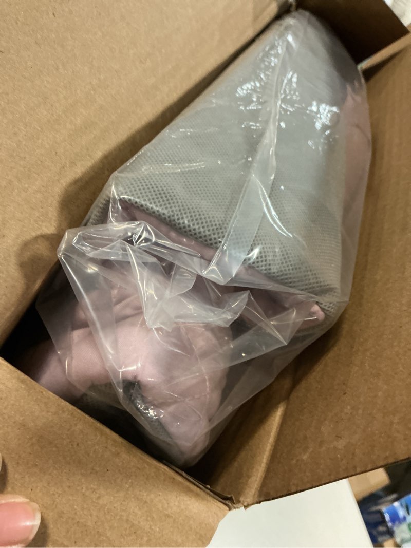 Condition photo showing As Is for Blissful Diary Baby Play Gym Mat, Tummy Time Activity Mat with 6 Detachable Toys for Stage-Based Sensory & Motor Skill Development, Easy to Install & Clean, Baby Essentials Gift, Lavender Pink Lavender Pink Fabric Mat