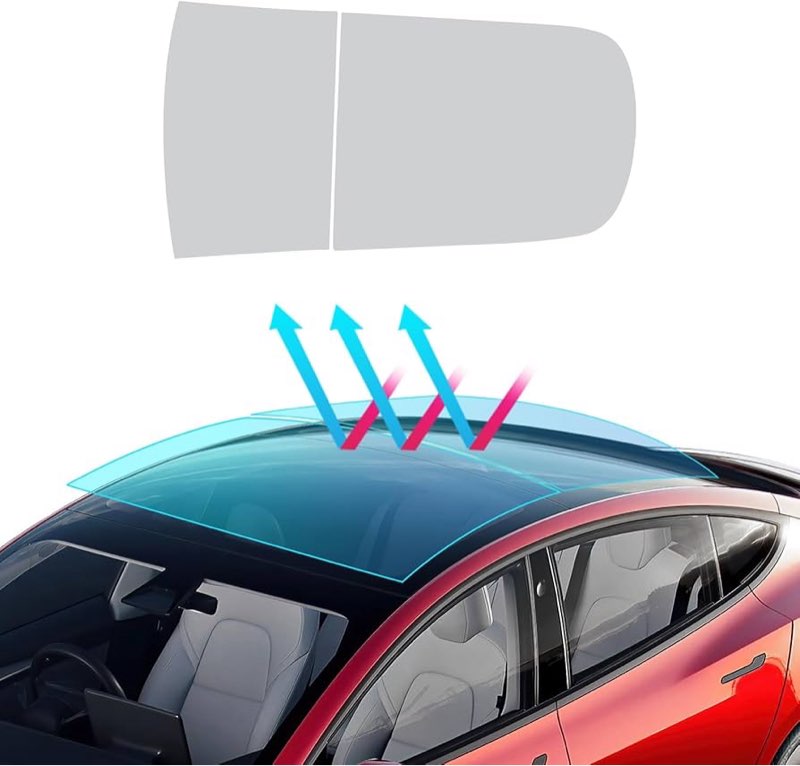 FDAIUN for 2020-2024 Tesla Model 3 Ice Armor Sunroof Protective Film 8.5mil TPU PPF Heat Insulation 