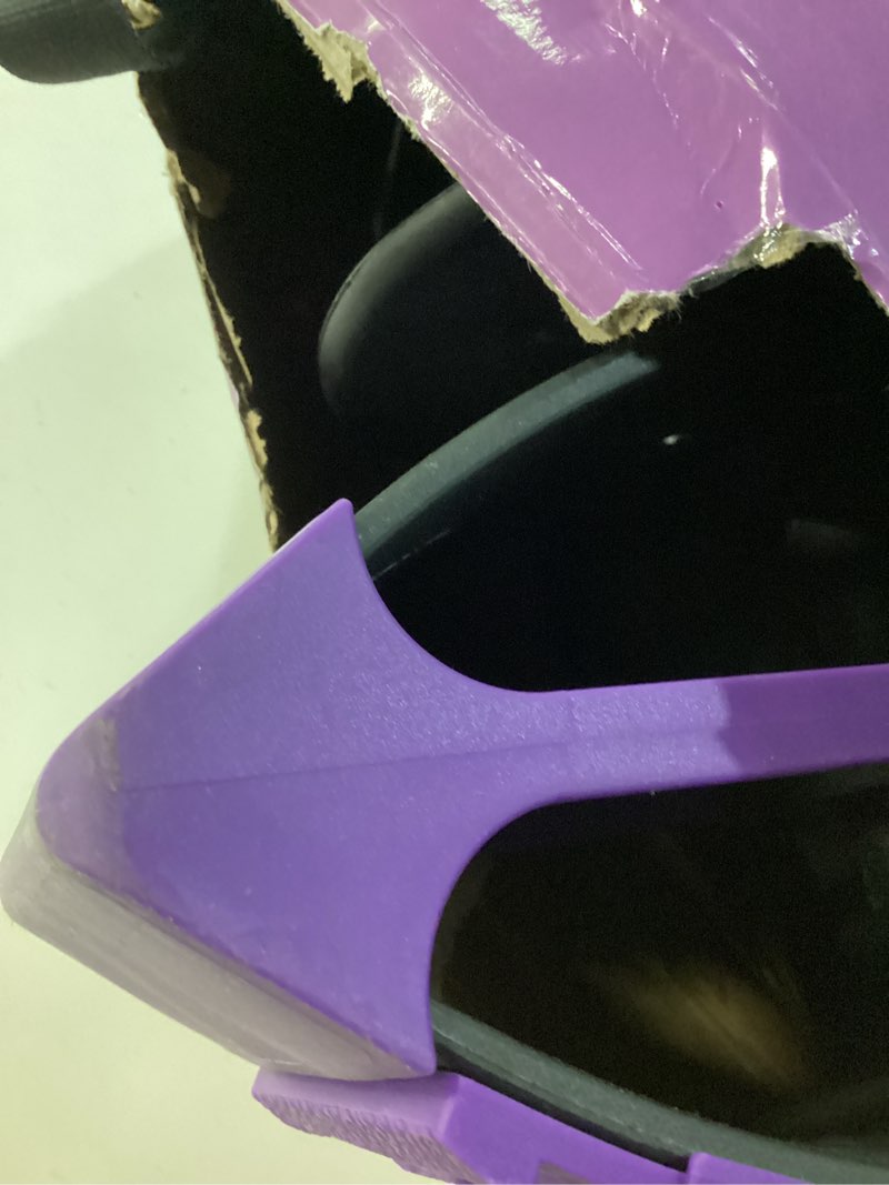 Condition photo showing As Is for new bounce jumping shoes - kangaroo jumping shoes for kids - exercise moon shoes - bouncy shoes for ages 8-12 - size 1-6 (32-38 eu) purple